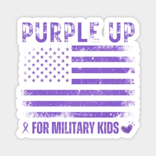 Purple UP For Military Kids – Solidarity in Style Magnet