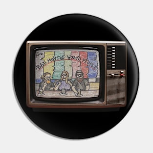 Vintage TV Front & Back Pin