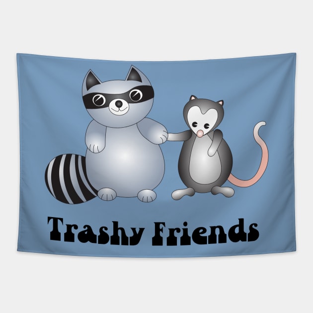 Trashy Friends Tapestry by candhdesigns