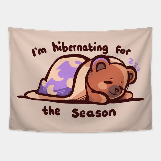 Hibernating for the season Tapestry by TechraNova