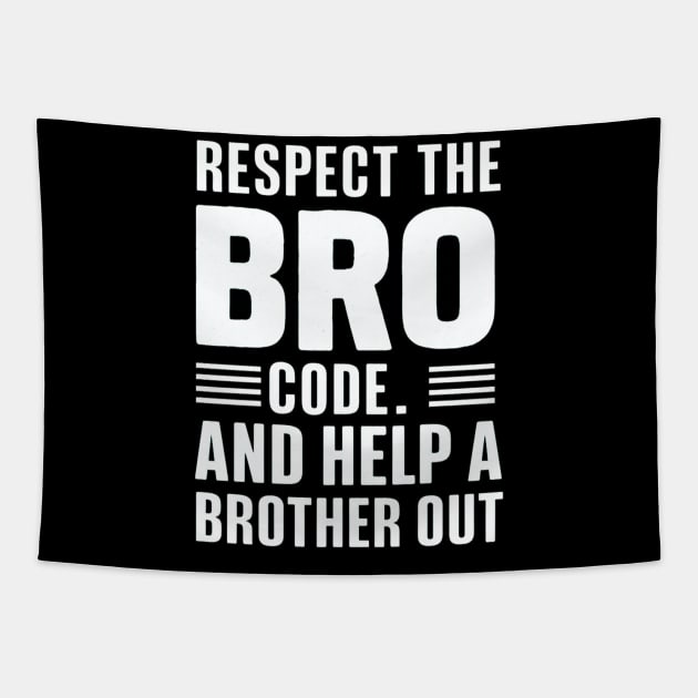 Bro Code Tapestry by Moulezitouna