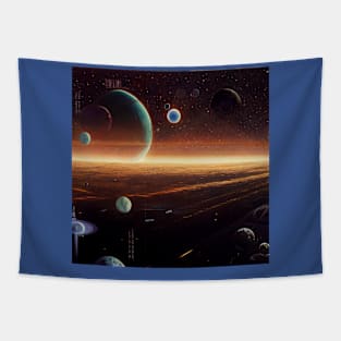 Interplanetary Spaceport Tapestry