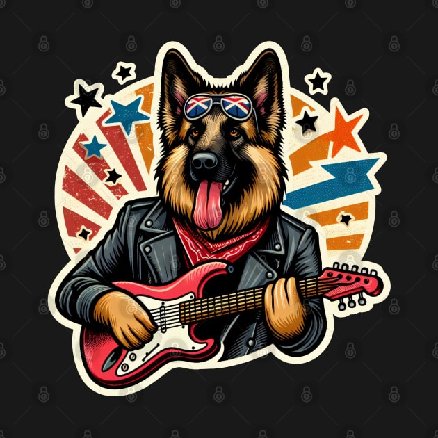 German Shepherd Rockstar by k9-tee