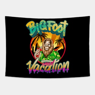 BigFoot Need Vacation Funny Sasquatch Tee Believe Bigfoot Tapestry