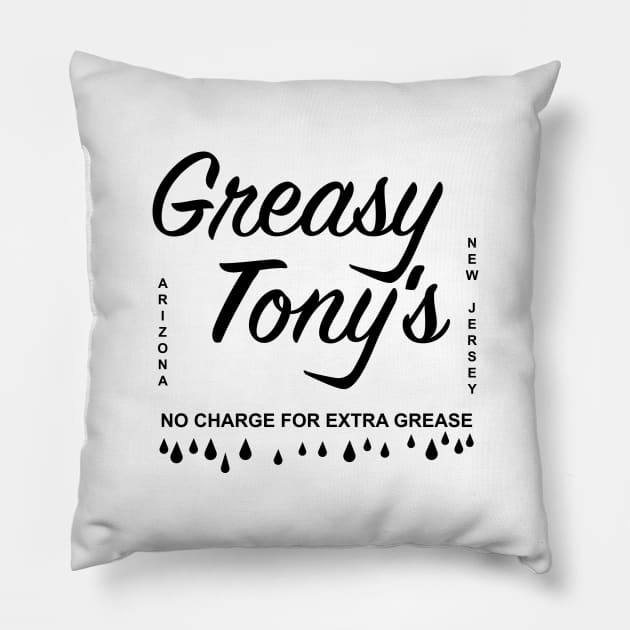 Greasy Tony's Pillow by triggerleo