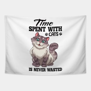 Time spent with cats is never wasted Tapestry