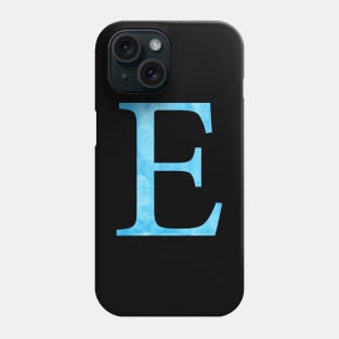 Blue E Phone Case