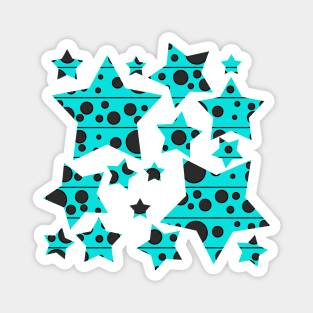 Modern Polka Dots - Blue Skies Magnet