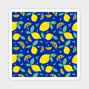 Cute Lemon Pattern Magnet