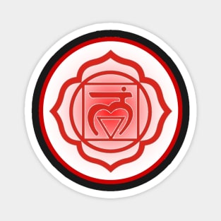 Grounded and balanced Root Chakra- Light Blue Magnet