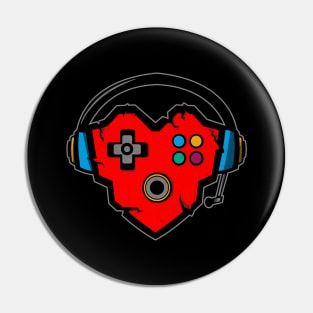 Gaming Heart Pin