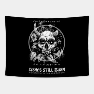 Ashes Still Burn-Cizin Vampire Demon Skull Tapestry