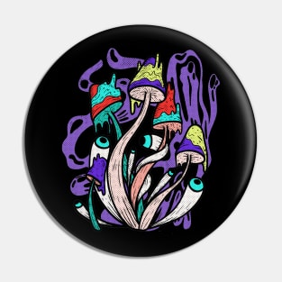 Psychedelic Mushrooms Pin