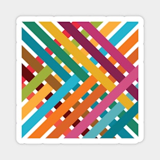 Colorful Woven Stripes Magnet