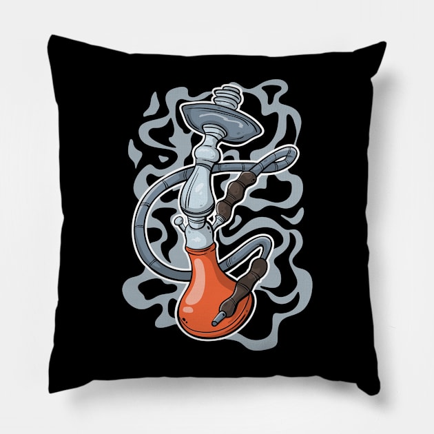 Hookah Shisha Waterpipe Narghile Pillow by maxcode