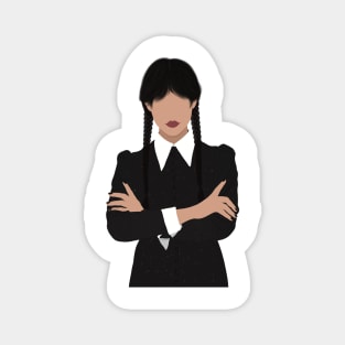 Wednesday Addams Fan Art Magnet