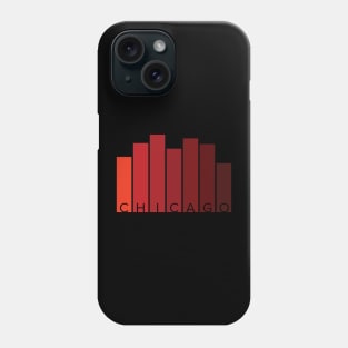 Chicago Skyline in Graphic Design Phone Case