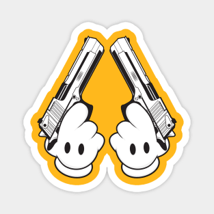 Toon Hand-Guns Magnet