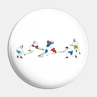 Hockey players in action Pin