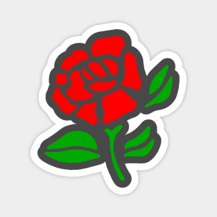 Red Rose Magnet