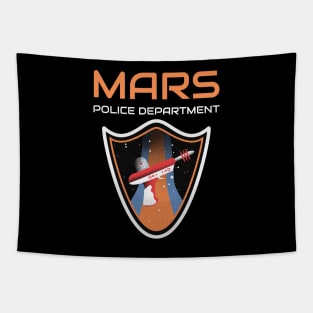 Police Department Mars Tapestry