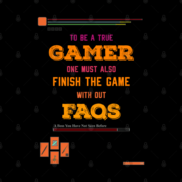 To be a true gamer one must also finish the game without FAQS recolor 9 by HCreatives