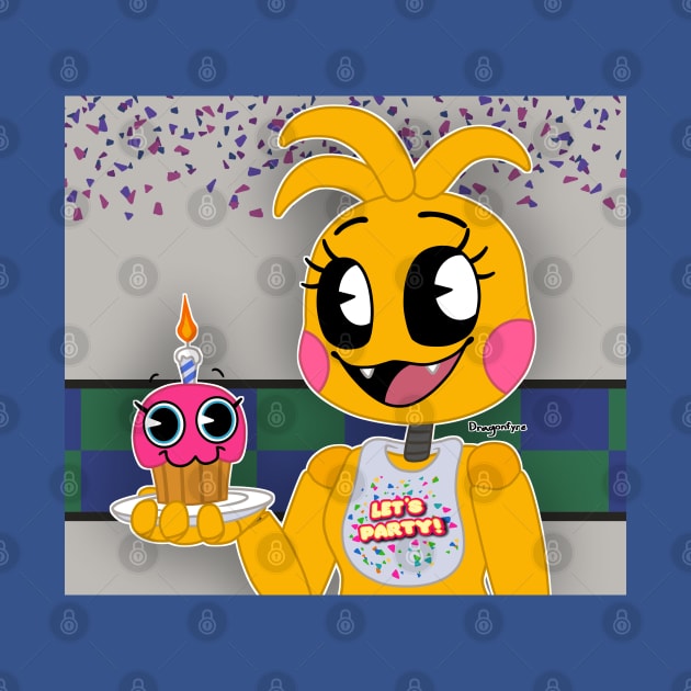 Toy Chica & Mr. Cupcake by DragonfyreArts