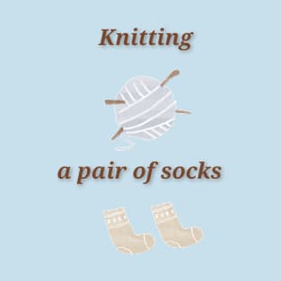 Knitting Socks T-Shirt