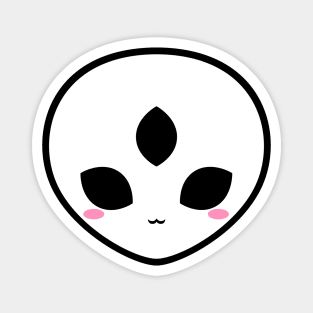 Cute Three Eyes Alien Magnet