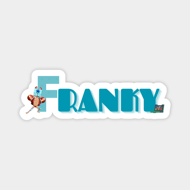 One Piece Franky "Suuuupeeeeerr" Magnet by Danish