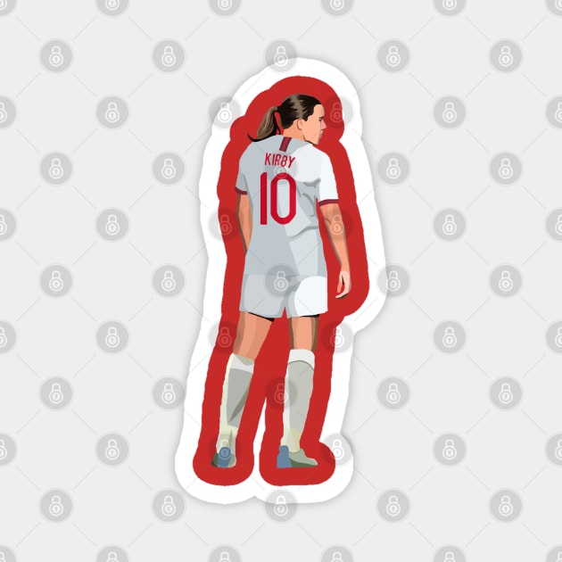 Fran Kirby Magnet by Webbed Toe Design's