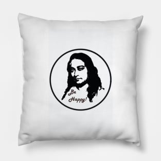 Paramahansa Yogananda Be Happy! Pillow