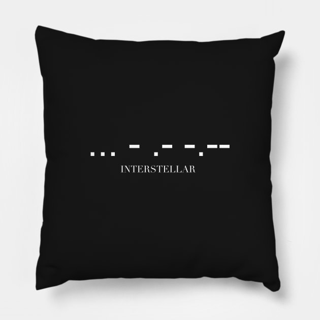 Interstellar  ... - .- -.- Pillow by Gabriel Melo