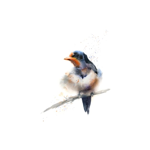 Barn Swallow bird by PaintsPassion