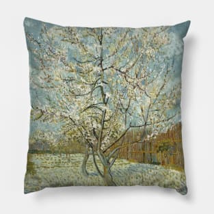 The Pink Peach Tree by Vincent van Gogh Pillow