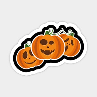 Fun Halloween pumpkins. Magnet