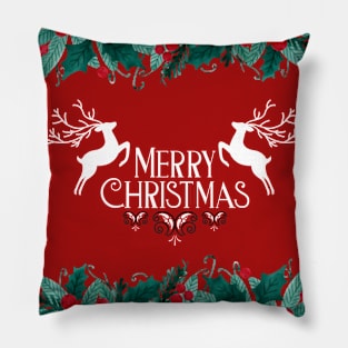 reindeer christmas sweater Pillow