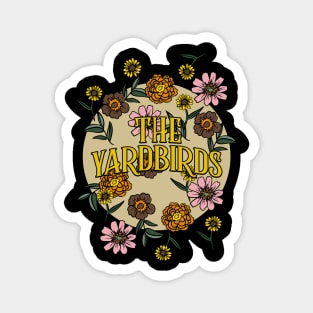 Yardbirds Name Personalized Flower Retro Floral 80s 90s Name Style Magnet