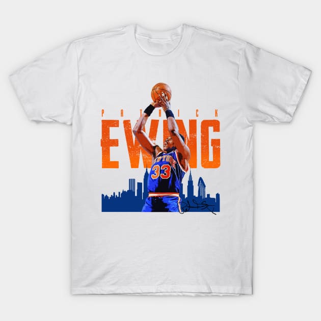 Lids Patrick Ewing New York Knicks Mitchell & Ness Player Burst T-Shirt -  White