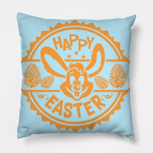 stencil easter bunny decal Pillow