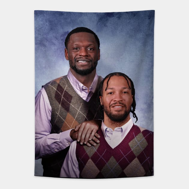 Brunson And Randle Tapestry by Buff Geeks Art