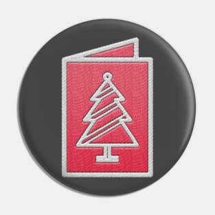 Cute Christmas card Pin