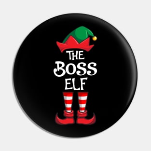 Boss Elf Matching Family Christmas Pin