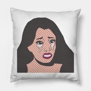 Pop art woman Pillow