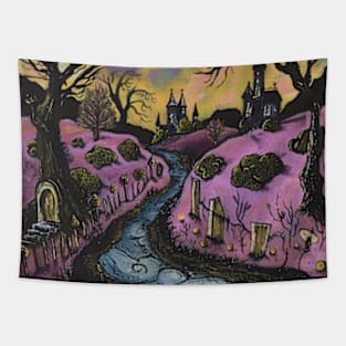 Spooky Pastel Goth Tapestry