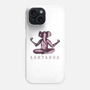 Pink Ashtanga Elephant Phone Case