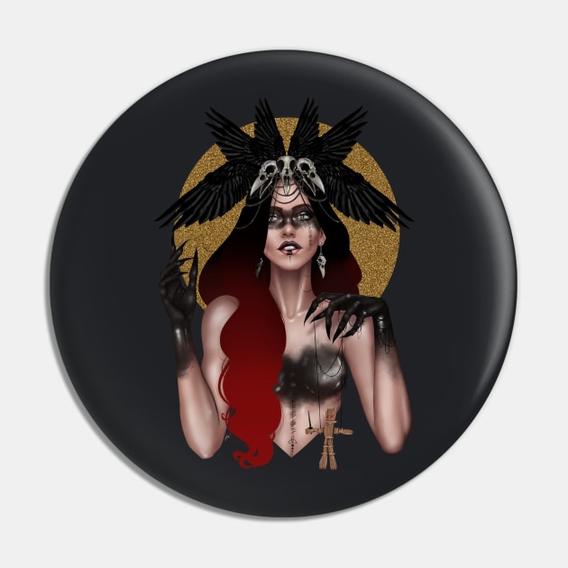 The Morrigan Pin by From the sketch Up!