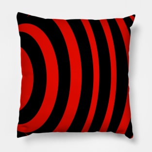 Black and Red Sphere Pillow