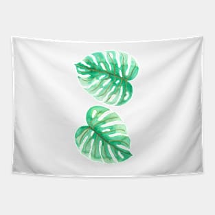 Monstera leaves Tapestry