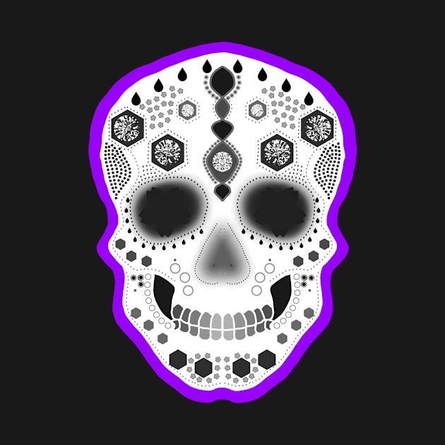 Purple Sugar Skull by Designs_by_KC